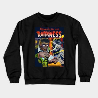 Adventure Into Darkness Vintage Comic Book Cover Art Crewneck Sweatshirt